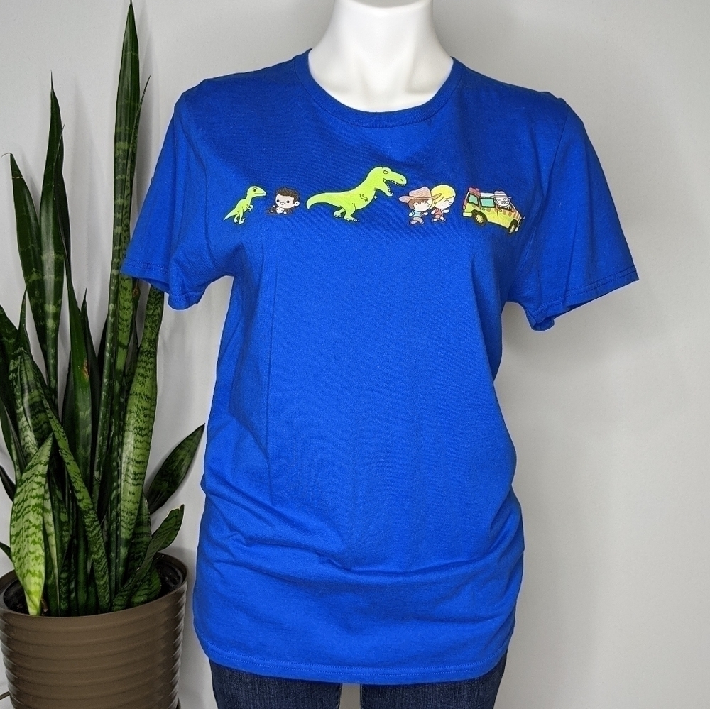 ✨3/$15 Loot Crate Jurassic Park blue t-shirt M